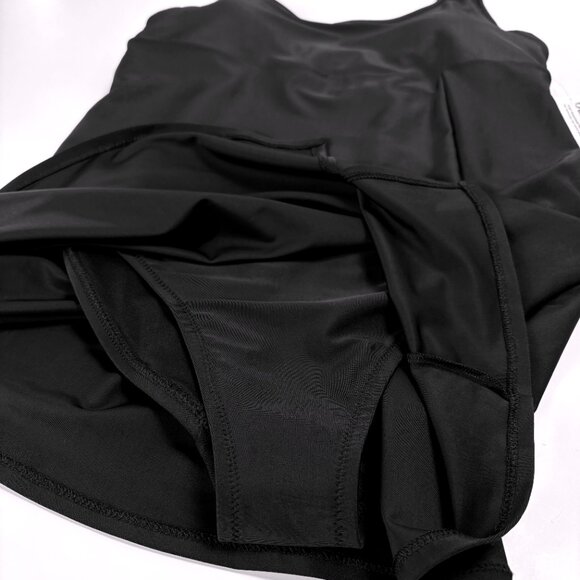 Swim Dress S Year-Round Indoor Swimming High Coverage Swimsuit One-Piece Tankini - Picture 5 of 9